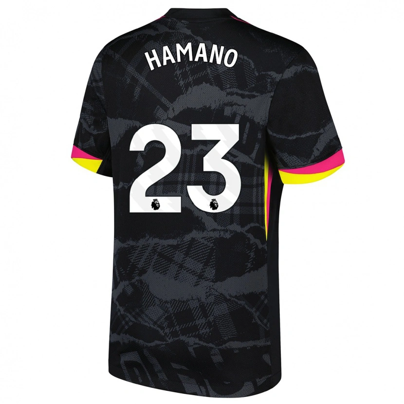 Danxen Kinder Maika Hamano #23 Schwarz Rosa Ausweichtrikot Trikot 2024/25 T-Shirt Schweiz