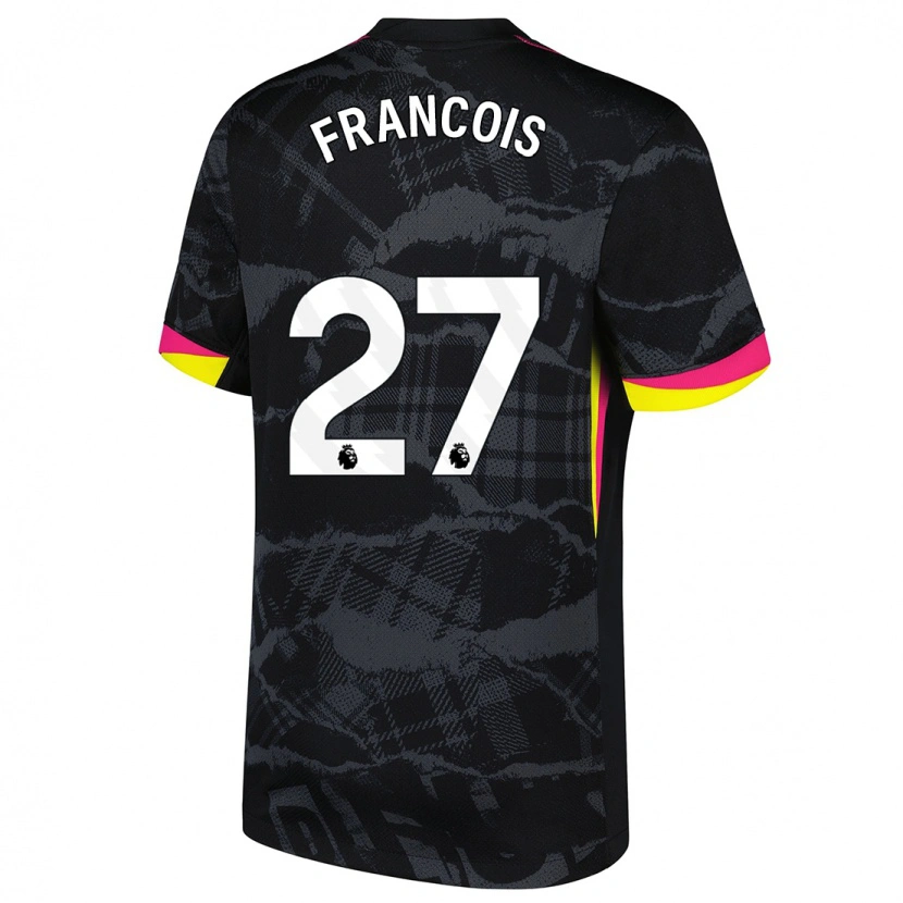 Danxen Kinder Oriane Jean-François #27 Schwarz Rosa Ausweichtrikot Trikot 2024/25 T-Shirt Schweiz