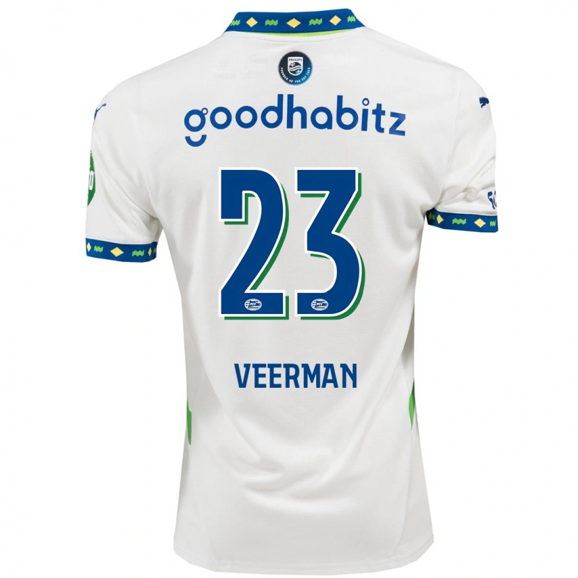 Danxen Kinder Joey Veerman #23 Weiß Dunkelblau Ausweichtrikot Trikot 2024/25 T-Shirt Schweiz