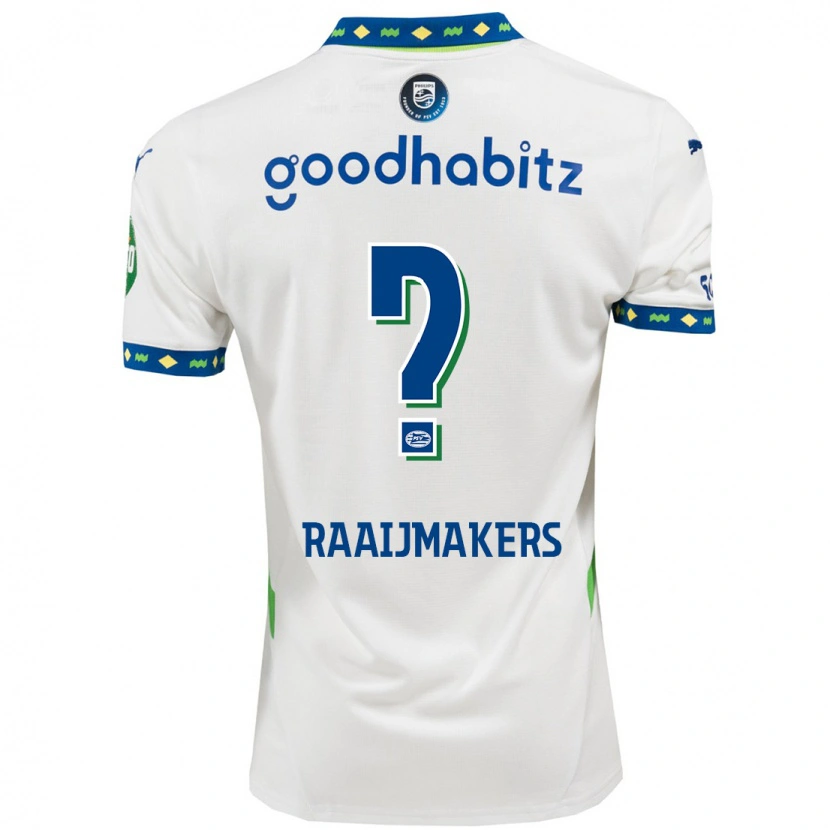 Danxen Kinder Lars Raaijmakers #0 Weiß Dunkelblau Ausweichtrikot Trikot 2024/25 T-Shirt Schweiz