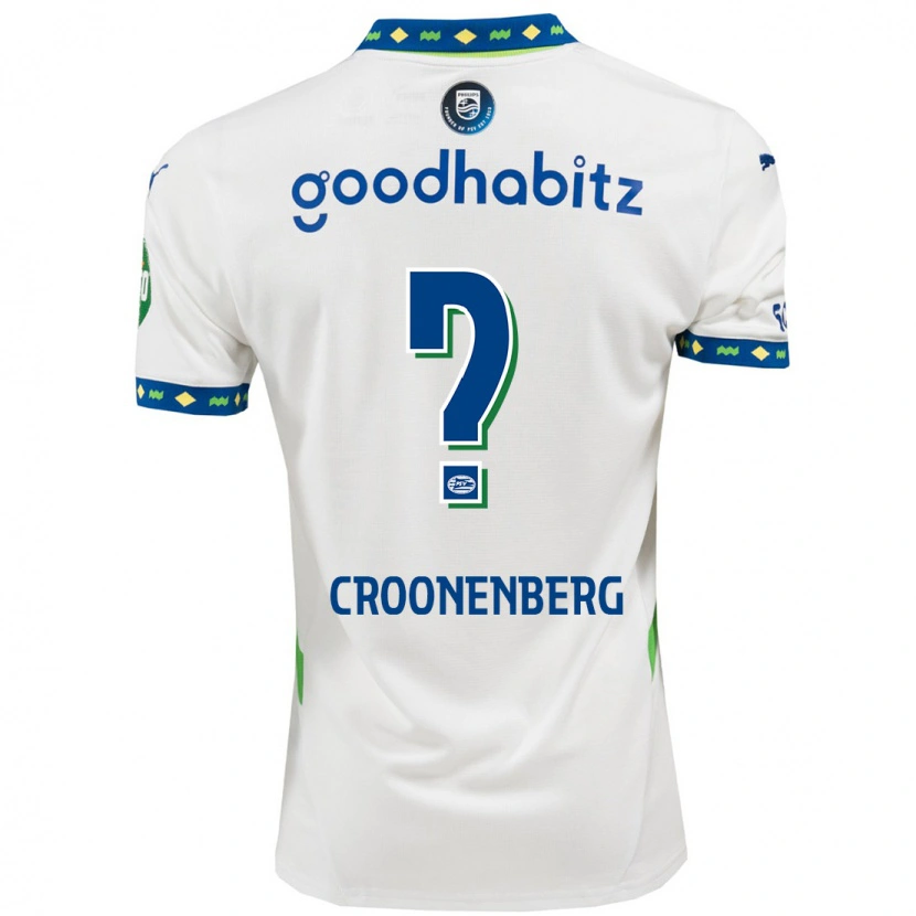 Danxen Kinder Luca Croonenberg #0 Weiß Dunkelblau Ausweichtrikot Trikot 2024/25 T-Shirt Schweiz