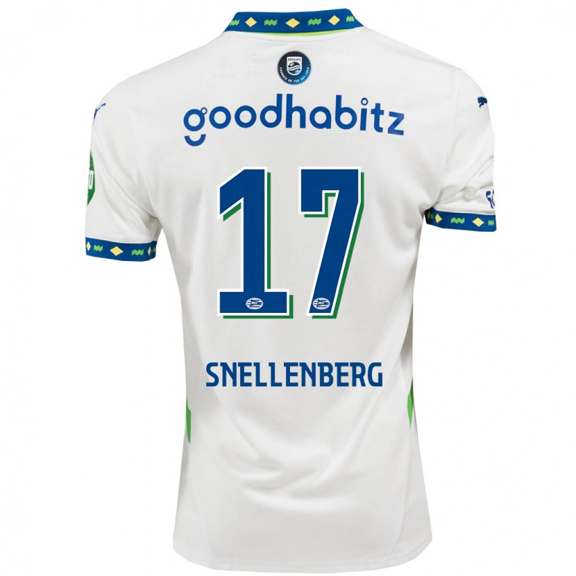 Danxen Kinder Maxime Snellenberg #17 Weiß Dunkelblau Ausweichtrikot Trikot 2024/25 T-Shirt Schweiz