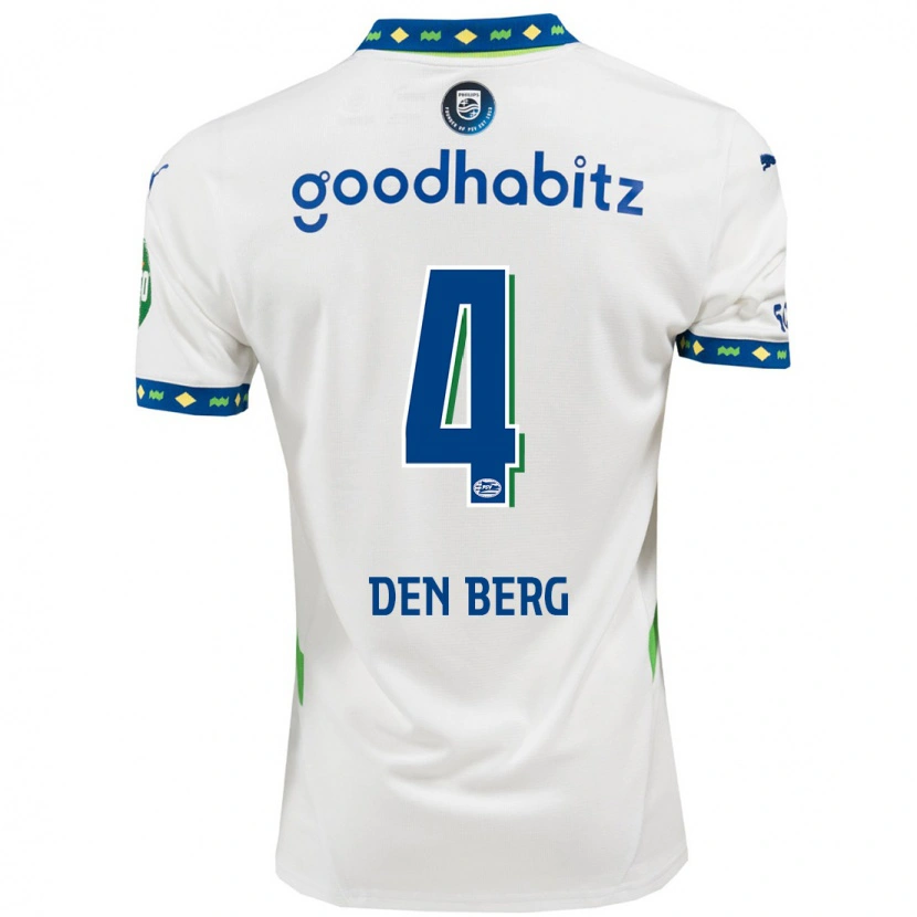 Danxen Kinder Mandy Van Den Berg #4 Weiß Dunkelblau Ausweichtrikot Trikot 2024/25 T-Shirt Schweiz