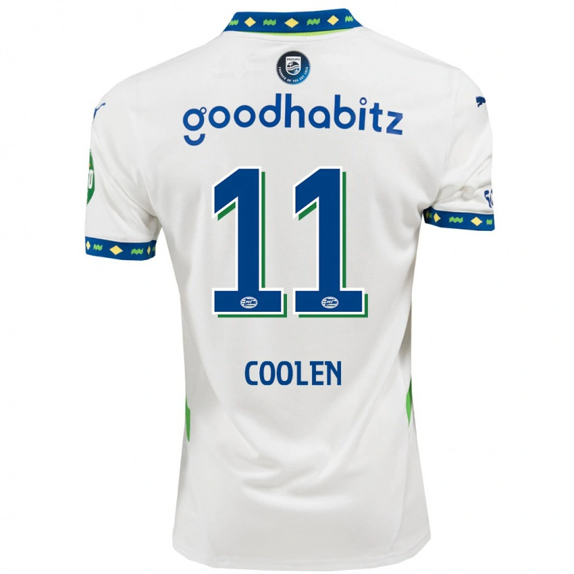 Danxen Kinder Nadia Coolen #11 Weiß Dunkelblau Ausweichtrikot Trikot 2024/25 T-Shirt Schweiz