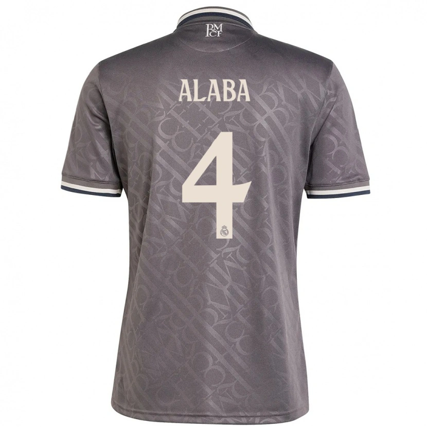 Danxen Kinder David Alaba #4 Anthrazit Ausweichtrikot Trikot 2024/25 T-Shirt Schweiz