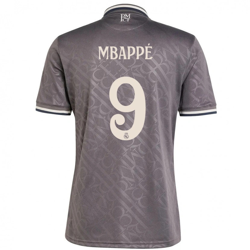 Danxen Kinder Kylian Mbappé #9 Anthrazit Ausweichtrikot Trikot 2024/25 T-Shirt Schweiz