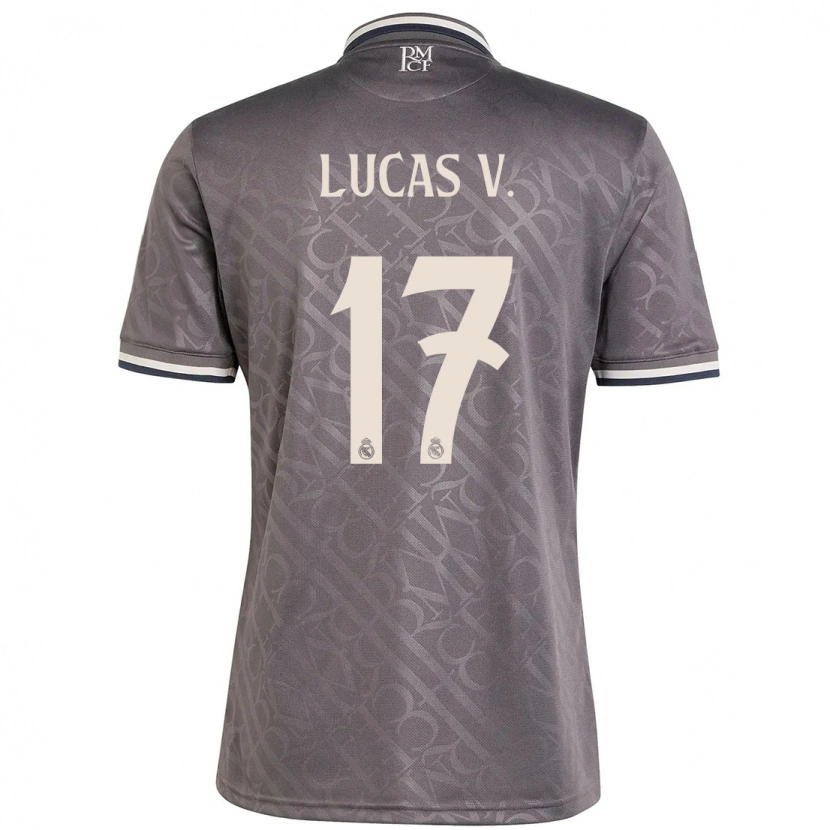 Danxen Kinder Lucas Vázquez #17 Anthrazit Ausweichtrikot Trikot 2024/25 T-Shirt Schweiz