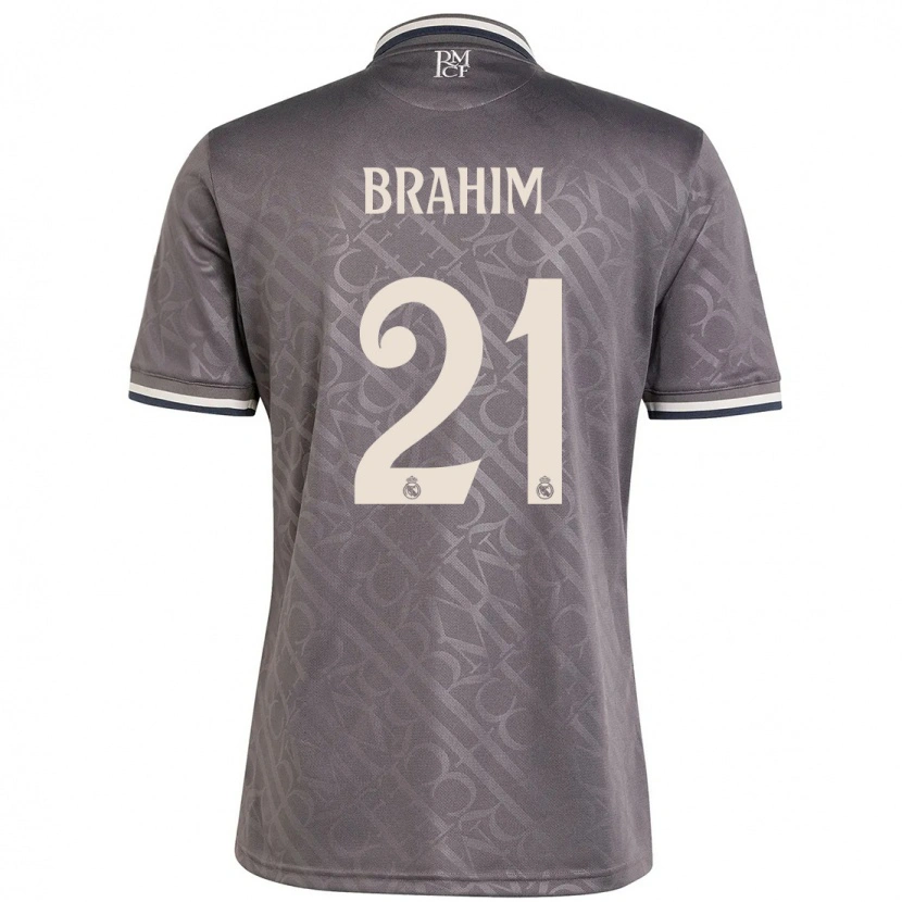 Danxen Kinder Brahim Díaz #21 Anthrazit Ausweichtrikot Trikot 2024/25 T-Shirt Schweiz