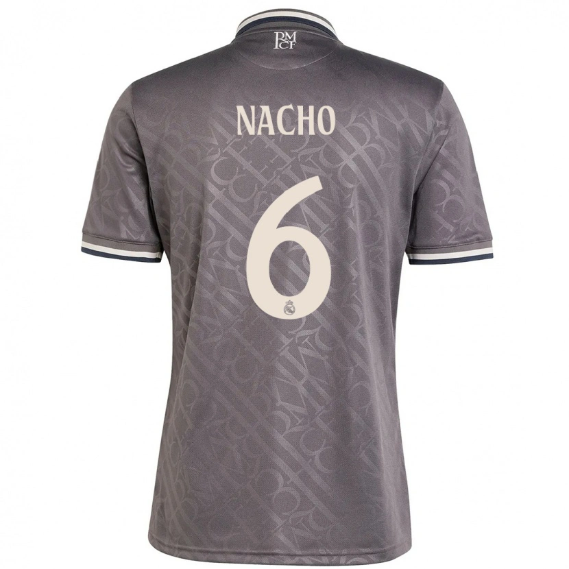 Danxen Kinder Nacho Fernández #6 Anthrazit Ausweichtrikot Trikot 2024/25 T-Shirt Schweiz