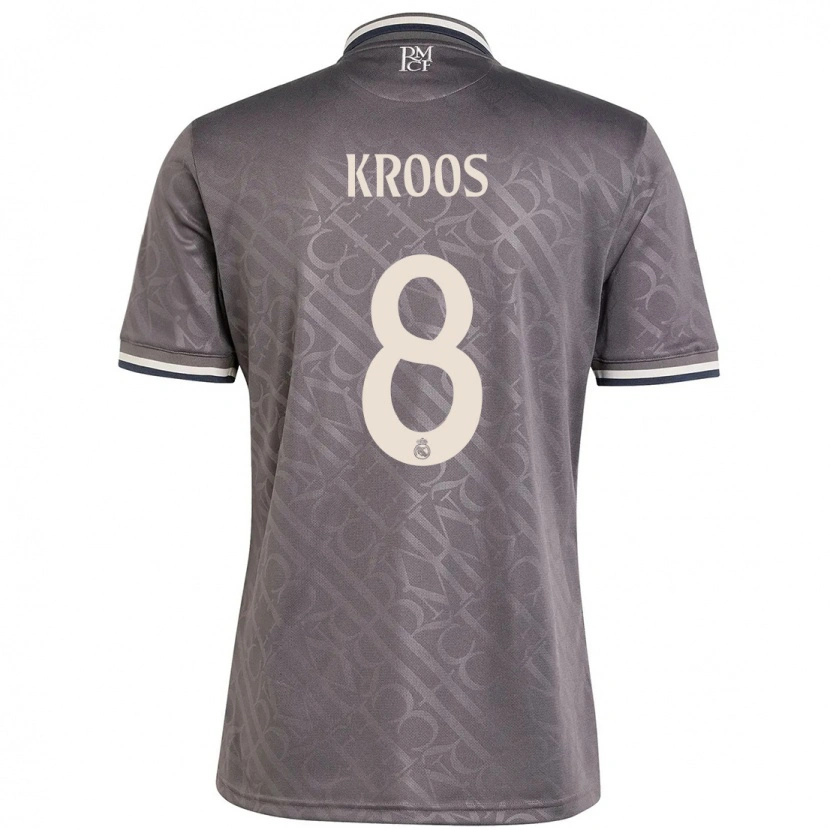 Danxen Kinder Toni Kroos #8 Anthrazit Ausweichtrikot Trikot 2024/25 T-Shirt Schweiz