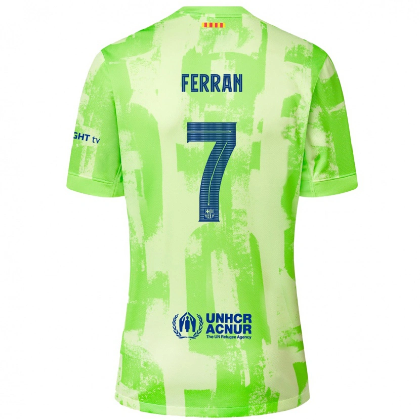 Danxen Kinder Ferran Torres #7 Limettengrün Ausweichtrikot Trikot 2024/25 T-Shirt Schweiz