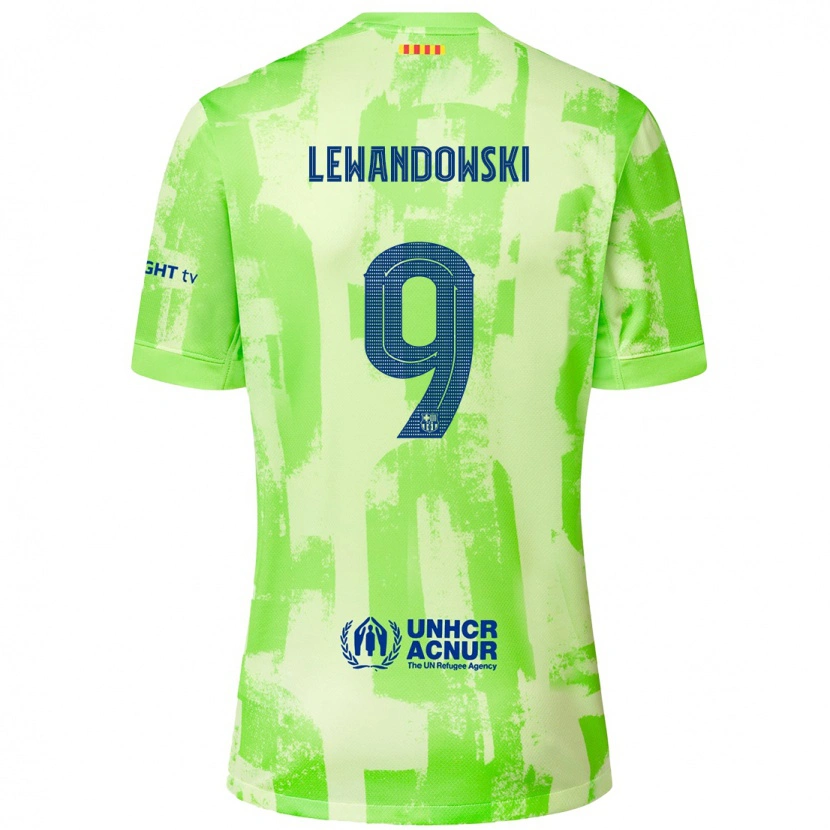 Danxen Kinder Robert Lewandowski #9 Limettengrün Ausweichtrikot Trikot 2024/25 T-Shirt Schweiz