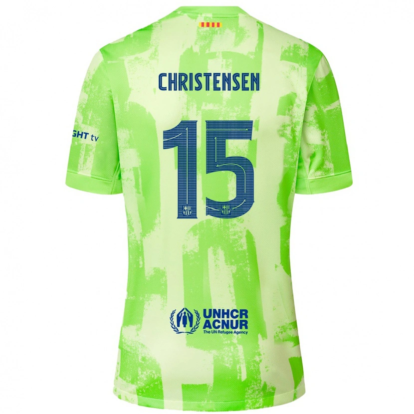 Danxen Kinder Andreas Christensen #15 Limettengrün Ausweichtrikot Trikot 2024/25 T-Shirt Schweiz