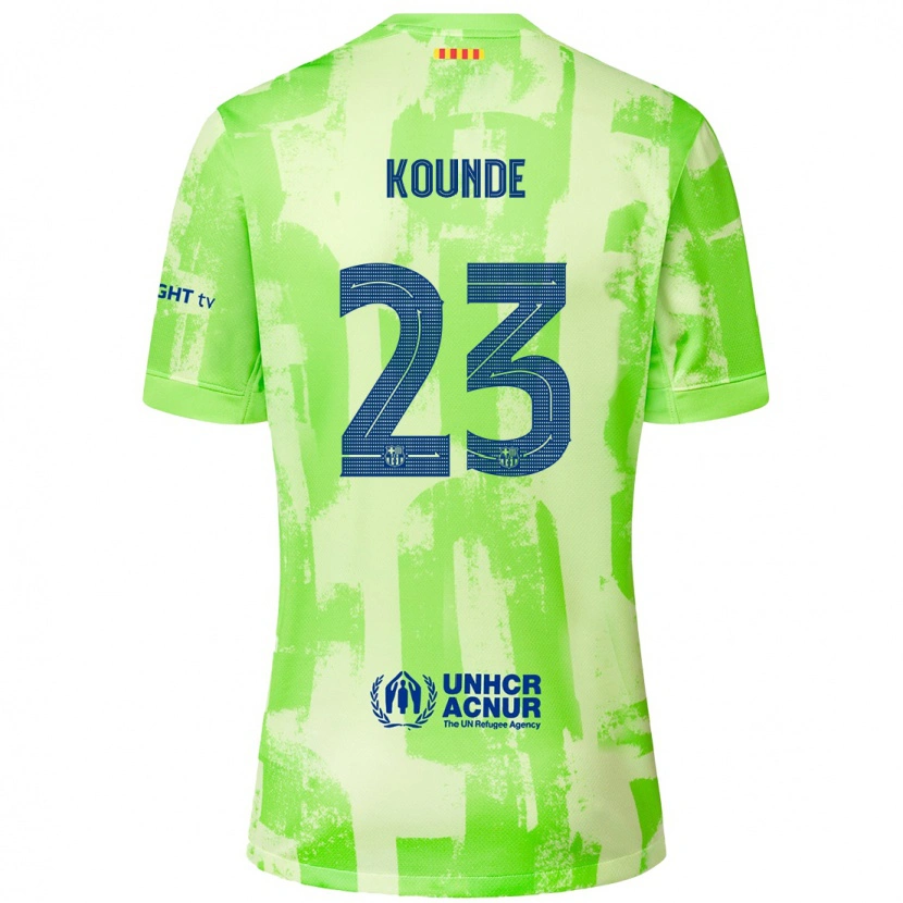 Danxen Kinder Jules Koundé #23 Limettengrün Ausweichtrikot Trikot 2024/25 T-Shirt Schweiz