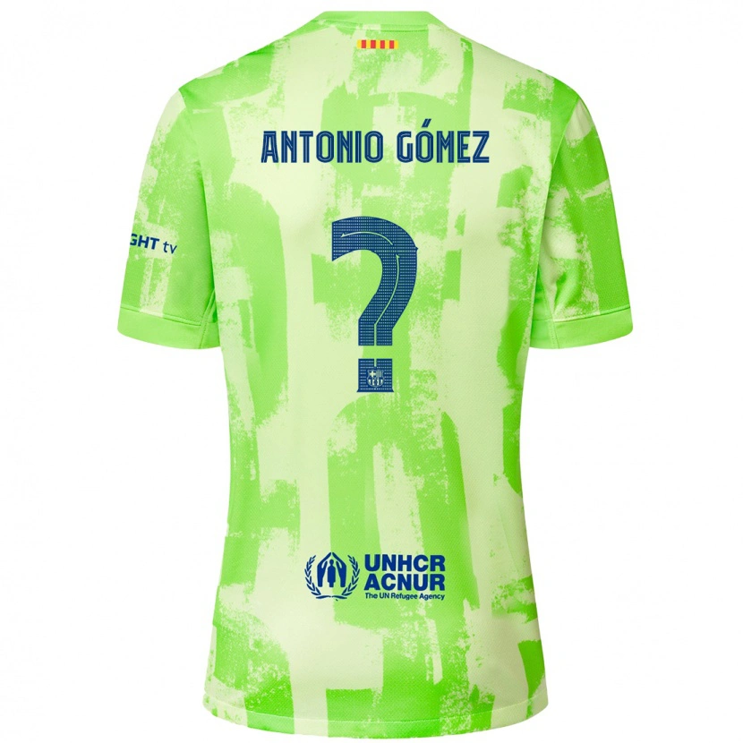 Danxen Kinder Antonio Gómez #0 Limettengrün Ausweichtrikot Trikot 2024/25 T-Shirt Schweiz