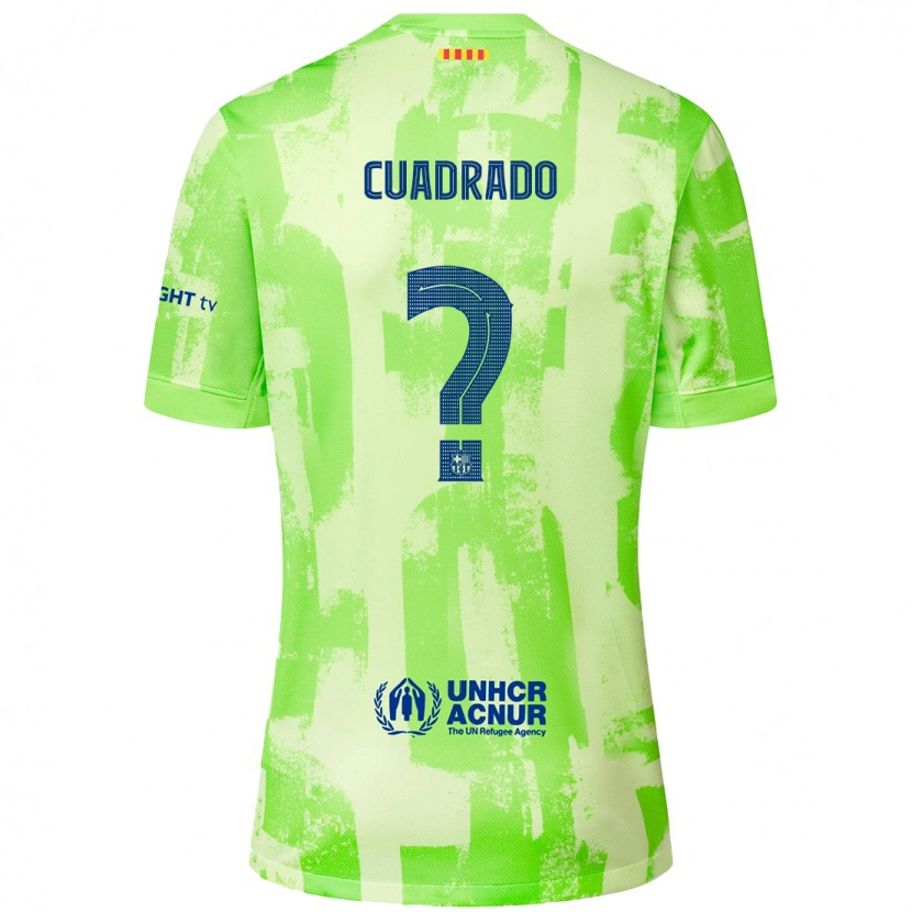 Danxen Kinder Adrián Cuadrado #0 Limettengrün Ausweichtrikot Trikot 2024/25 T-Shirt Schweiz