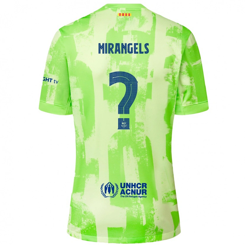 Danxen Kinder Xavi Miràngels #0 Limettengrün Ausweichtrikot Trikot 2024/25 T-Shirt Schweiz