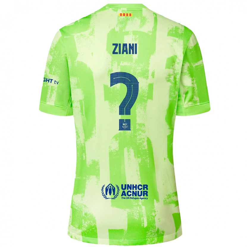 Danxen Kinder Ismael Ziani #0 Limettengrün Ausweichtrikot Trikot 2024/25 T-Shirt Schweiz