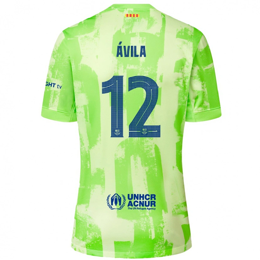 Danxen Kinder Dani Ávila #12 Limettengrün Ausweichtrikot Trikot 2024/25 T-Shirt Schweiz