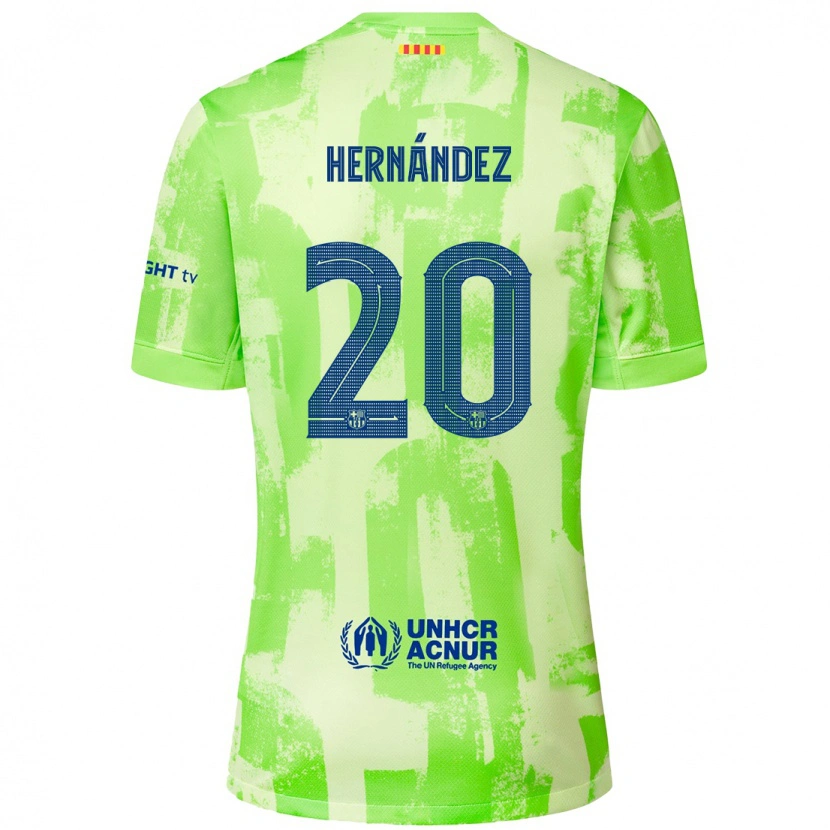 Danxen Kinder Unai Hernández #20 Limettengrün Ausweichtrikot Trikot 2024/25 T-Shirt Schweiz