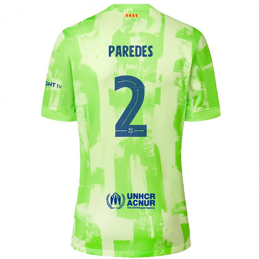 Danxen Kinder Irene Paredes #2 Limettengrün Ausweichtrikot Trikot 2024/25 T-Shirt Schweiz