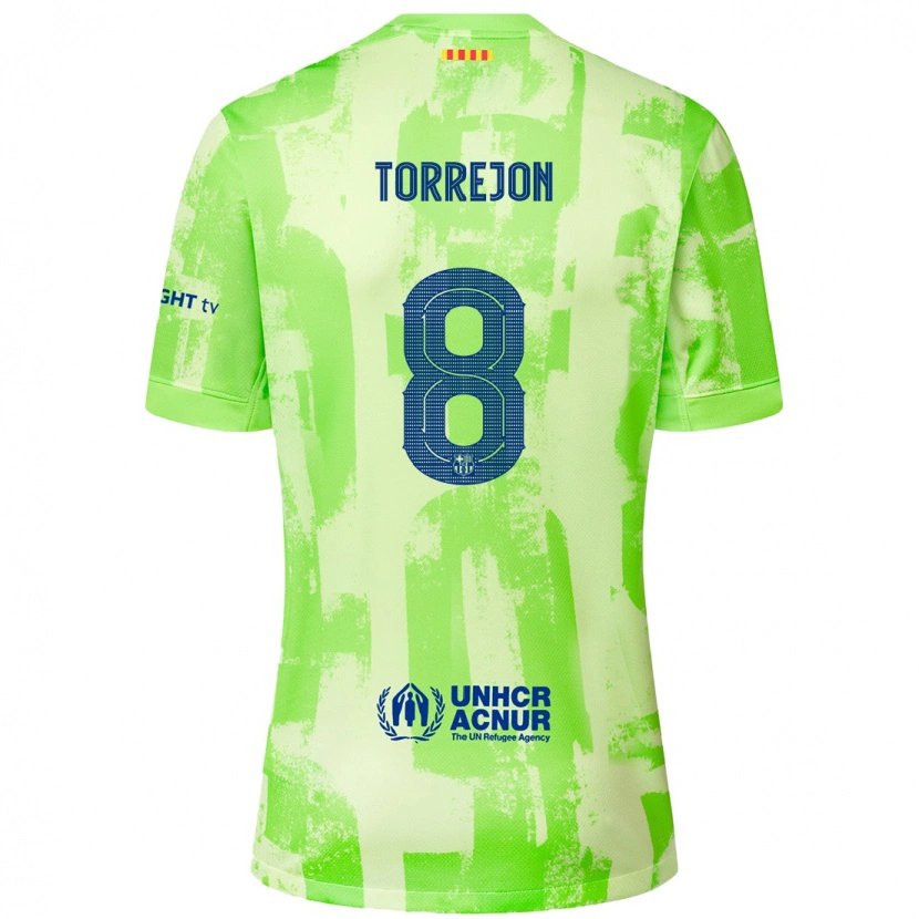 Danxen Kinder Marta Torrejón #8 Limettengrün Ausweichtrikot Trikot 2024/25 T-Shirt Schweiz