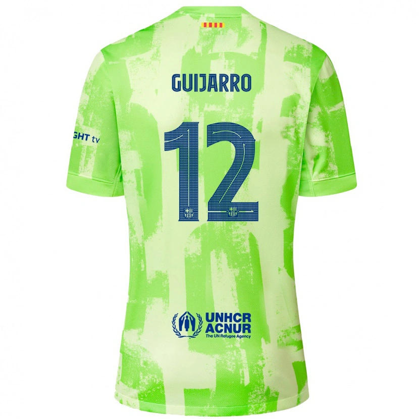 Danxen Kinder Patricia Guijarro #12 Limettengrün Ausweichtrikot Trikot 2024/25 T-Shirt Schweiz