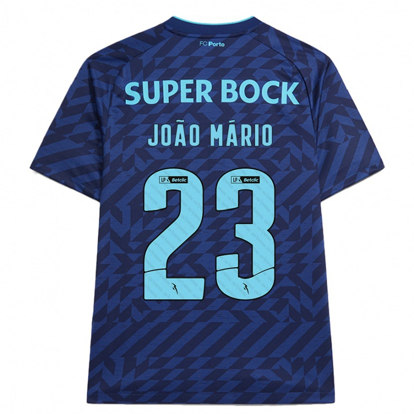 Danxen Kinder João Mário #23 Marineblau Ausweichtrikot Trikot 2024/25 T-Shirt Schweiz