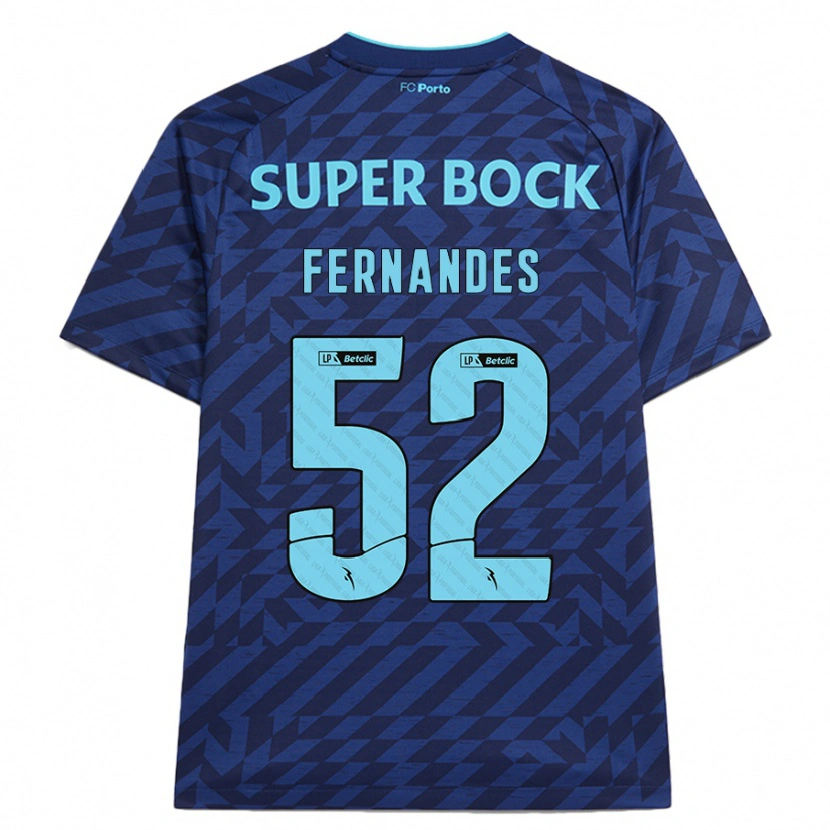 Danxen Kinder Martim Fernandes #52 Marineblau Ausweichtrikot Trikot 2024/25 T-Shirt Schweiz