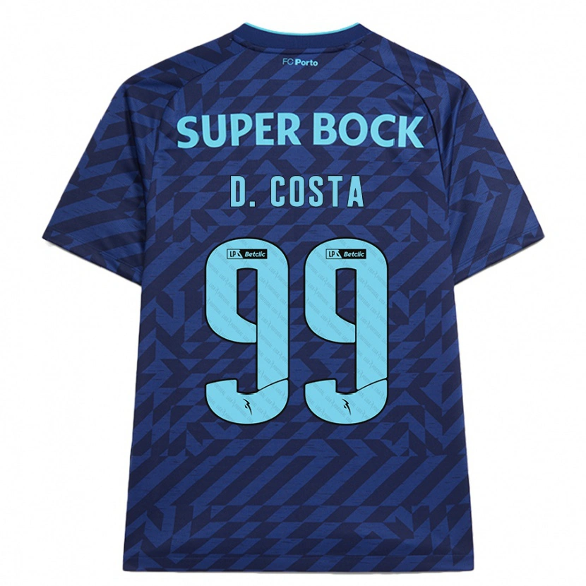 Danxen Kinder Diogo Costa #99 Marineblau Ausweichtrikot Trikot 2024/25 T-Shirt Schweiz