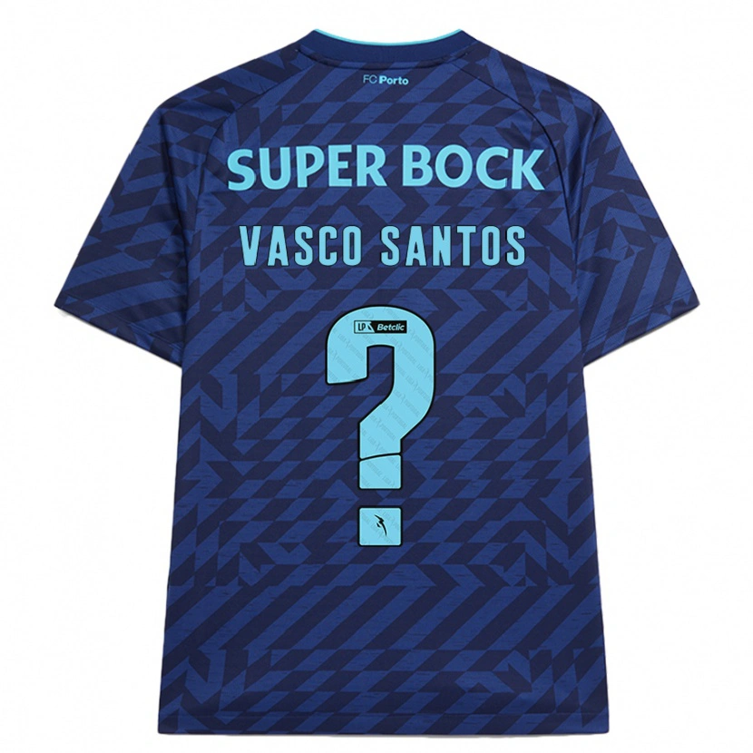 Danxen Kinder Vasco Santos #0 Marineblau Ausweichtrikot Trikot 2024/25 T-Shirt Schweiz