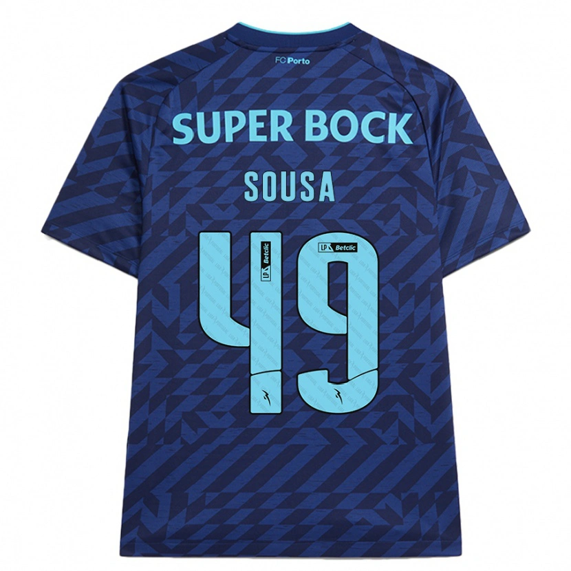 Danxen Kinder Gonçalo Sousa #49 Marineblau Ausweichtrikot Trikot 2024/25 T-Shirt Schweiz