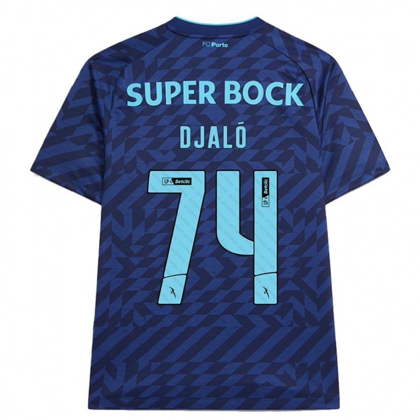 Danxen Kinder Ussumane Djaló #74 Marineblau Ausweichtrikot Trikot 2024/25 T-Shirt Schweiz