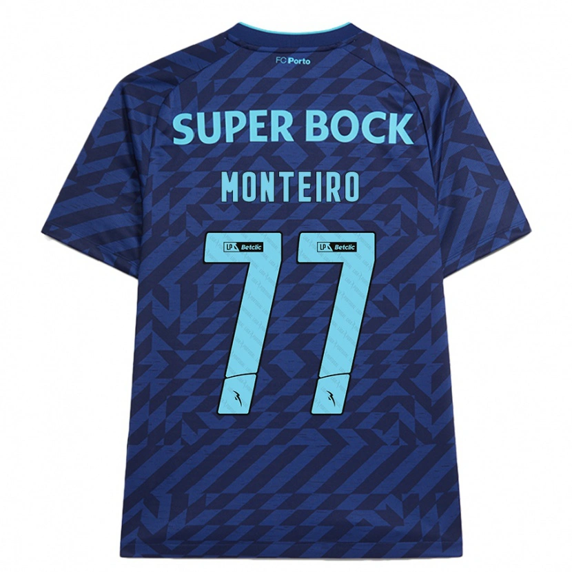 Danxen Kinder Rui Monteiro #77 Marineblau Ausweichtrikot Trikot 2024/25 T-Shirt Schweiz