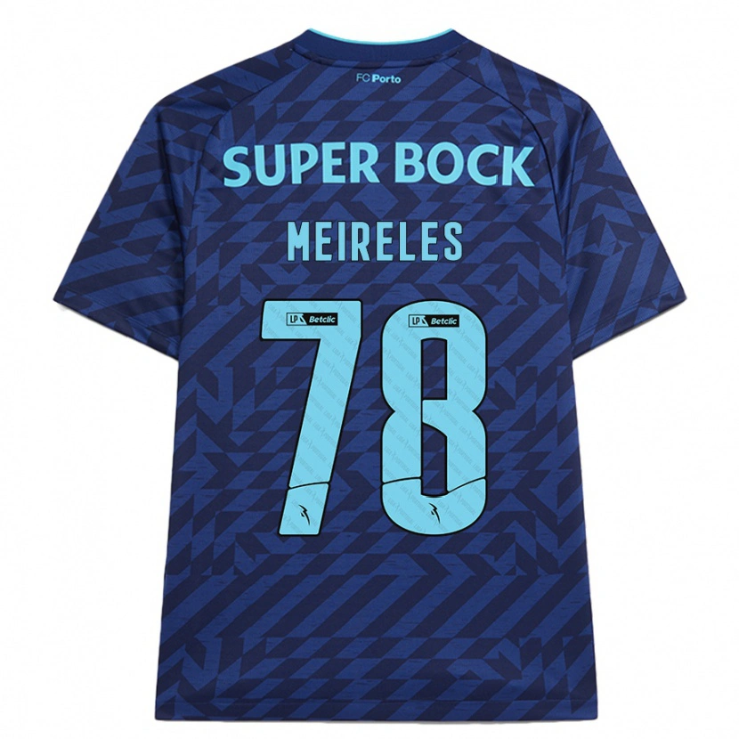 Danxen Kinder Jorge Meireles #78 Marineblau Ausweichtrikot Trikot 2024/25 T-Shirt Schweiz