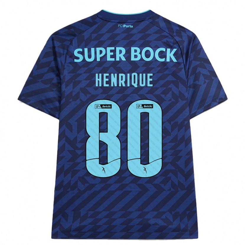 Danxen Kinder Kaio Henrique #80 Marineblau Ausweichtrikot Trikot 2024/25 T-Shirt Schweiz