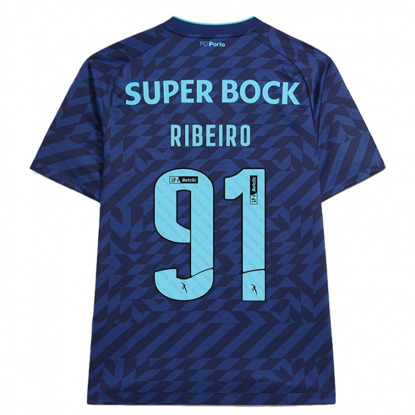 Danxen Kinder Gonçalo Ribeiro #91 Marineblau Ausweichtrikot Trikot 2024/25 T-Shirt Schweiz