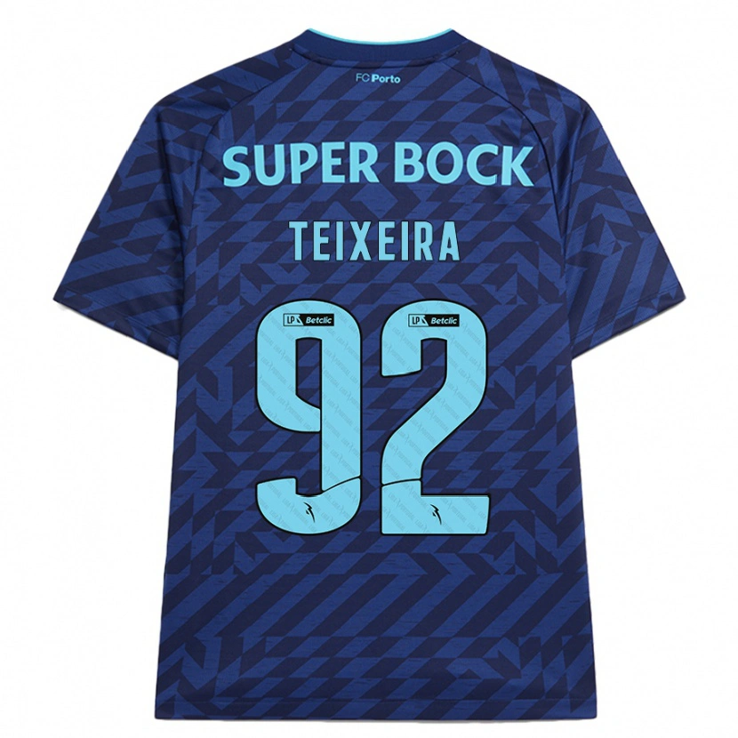 Danxen Kinder João Teixeira #92 Marineblau Ausweichtrikot Trikot 2024/25 T-Shirt Schweiz