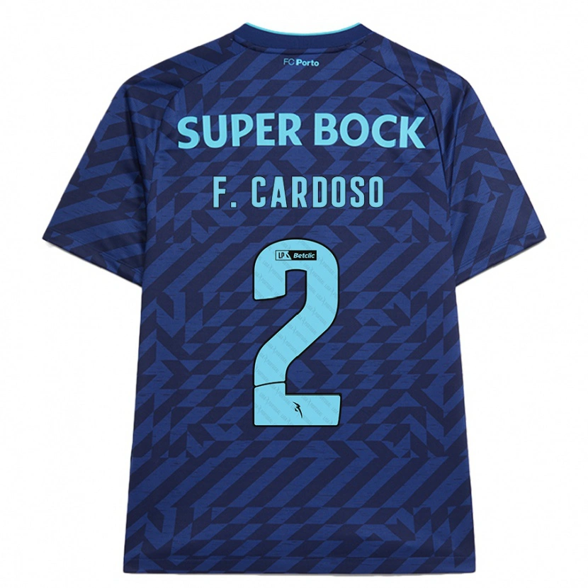 Danxen Kinder Fábio Cardoso #2 Marineblau Ausweichtrikot Trikot 2024/25 T-Shirt Schweiz