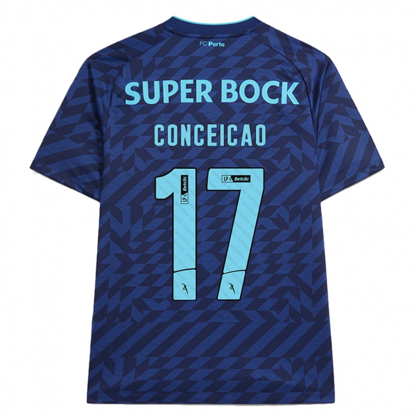 Danxen Kinder Rodrigo Conceicao #17 Marineblau Ausweichtrikot Trikot 2024/25 T-Shirt Schweiz