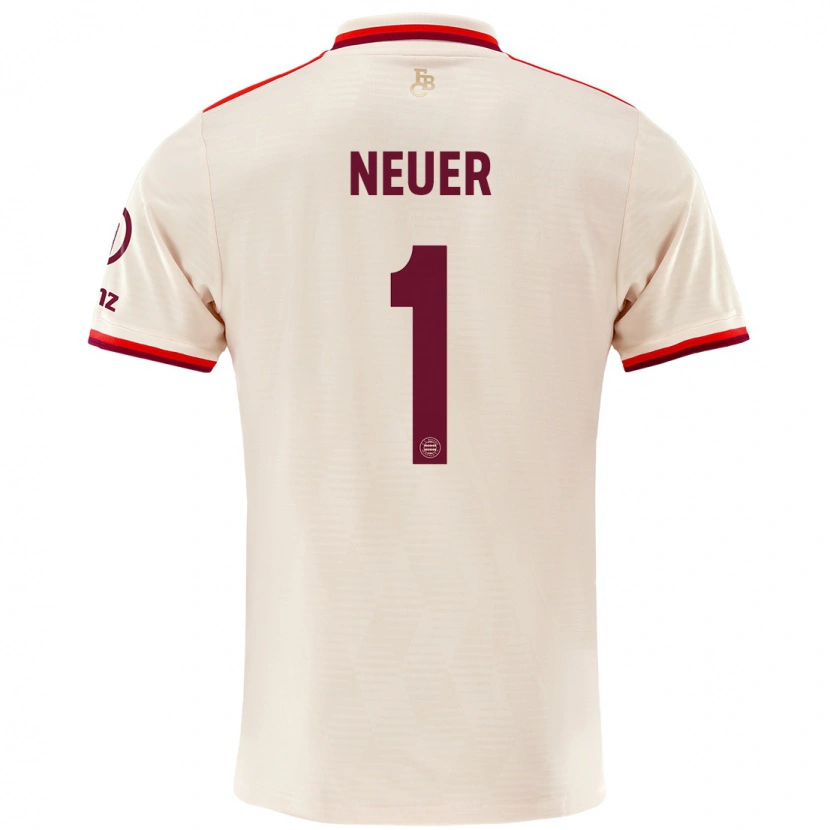 Danxen Kinder Manuel Neuer #1 Leinen Ausweichtrikot Trikot 2024/25 T-Shirt Schweiz