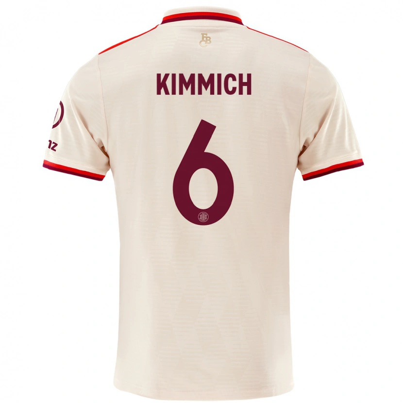 Danxen Kinder Joshua Kimmich #6 Leinen Ausweichtrikot Trikot 2024/25 T-Shirt Schweiz