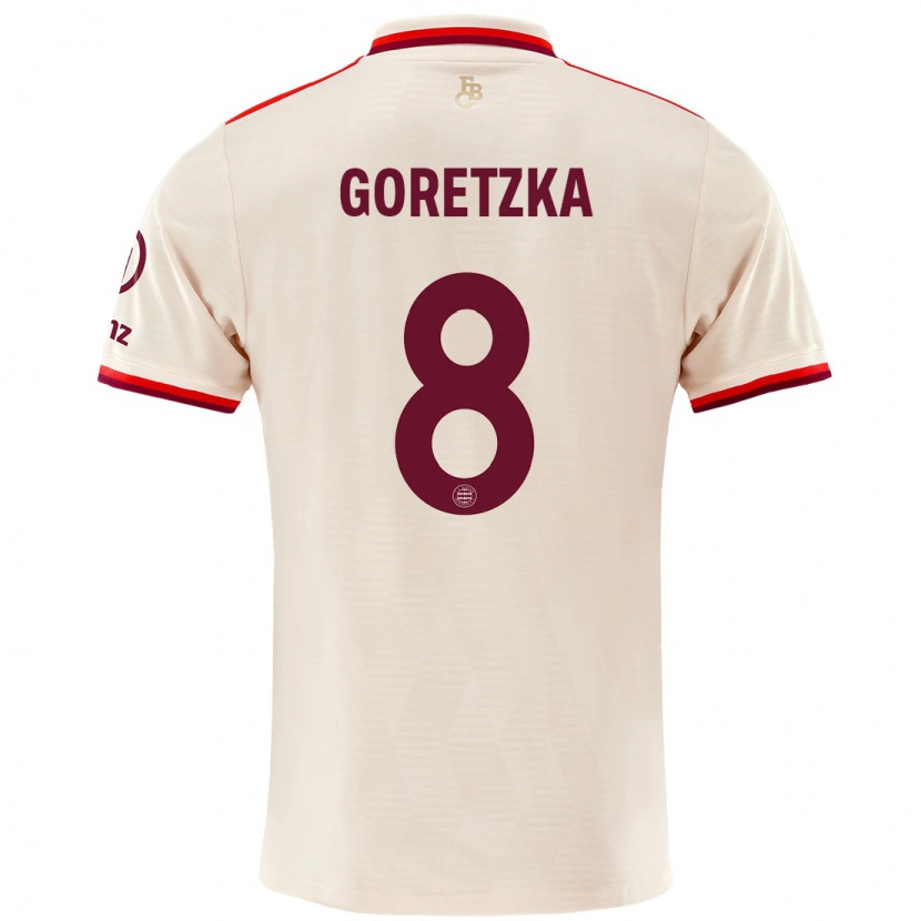 Danxen Kinder Leon Goretzka #8 Leinen Ausweichtrikot Trikot 2024/25 T-Shirt Schweiz