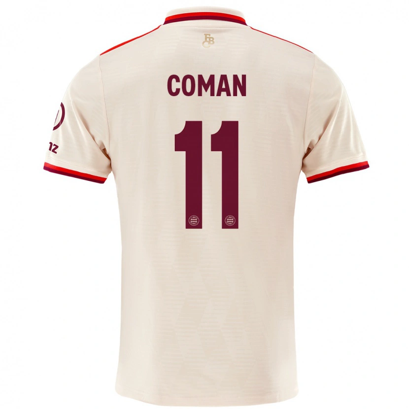 Danxen Kinder Kingsley Coman #11 Leinen Ausweichtrikot Trikot 2024/25 T-Shirt Schweiz