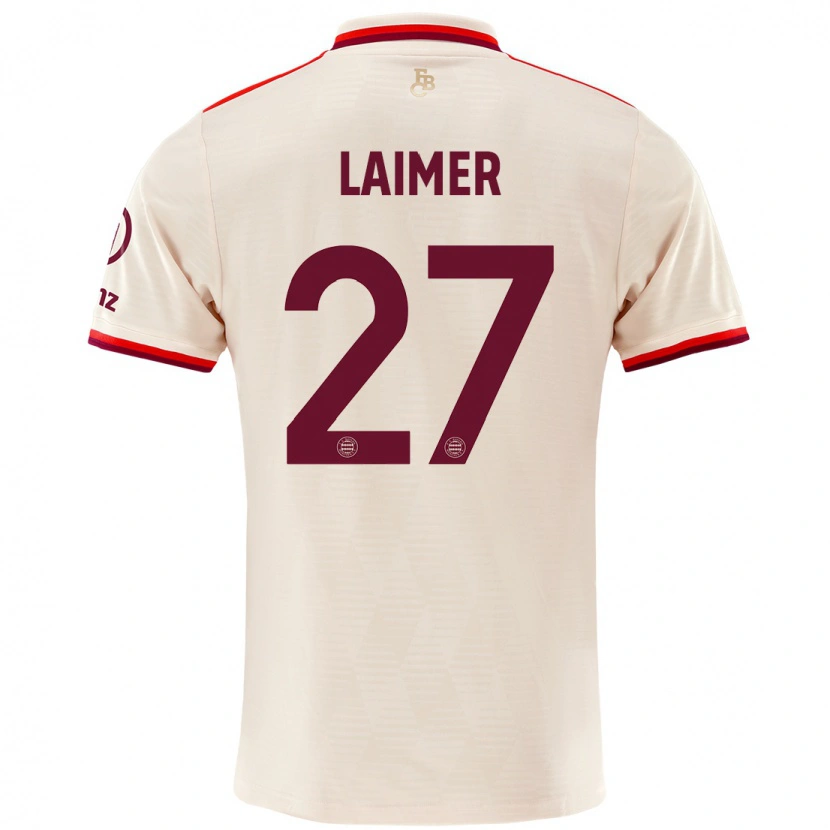 Danxen Kinder Konrad Laimer #27 Leinen Ausweichtrikot Trikot 2024/25 T-Shirt Schweiz