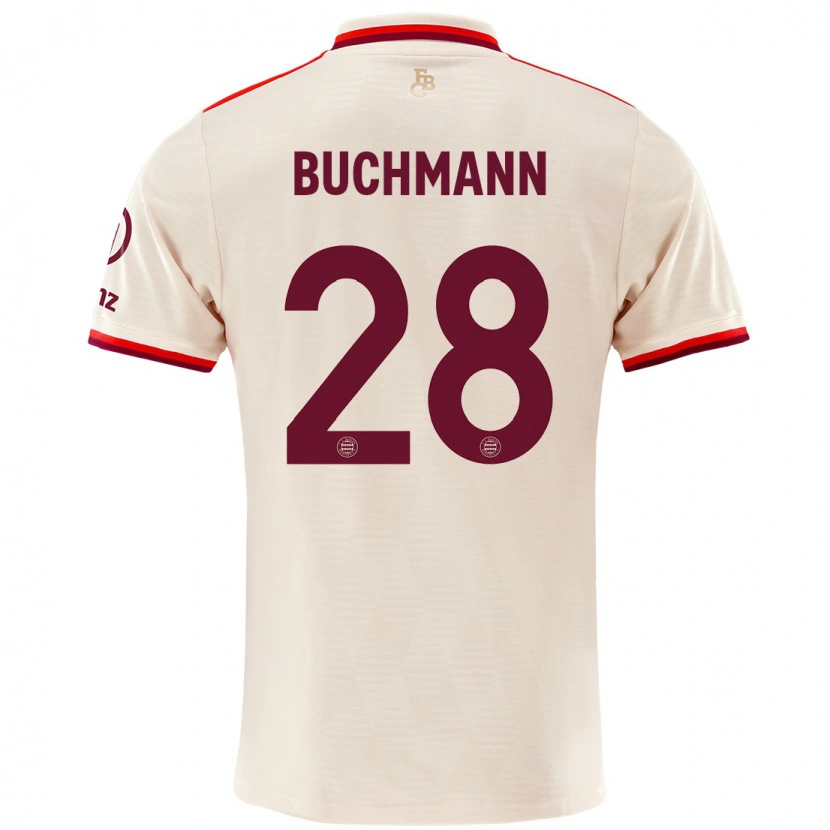 Danxen Kinder Tarek Buchmann #28 Leinen Ausweichtrikot Trikot 2024/25 T-Shirt Schweiz