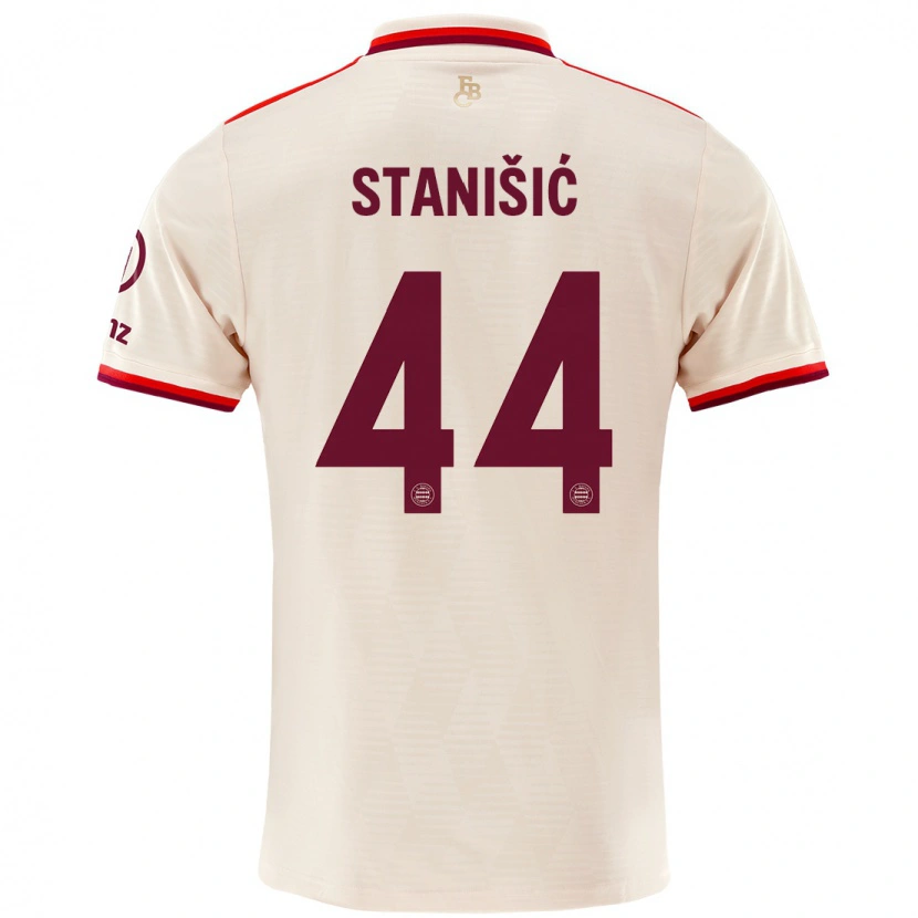 Danxen Kinder Josip Stanisic #44 Leinen Ausweichtrikot Trikot 2024/25 T-Shirt Schweiz