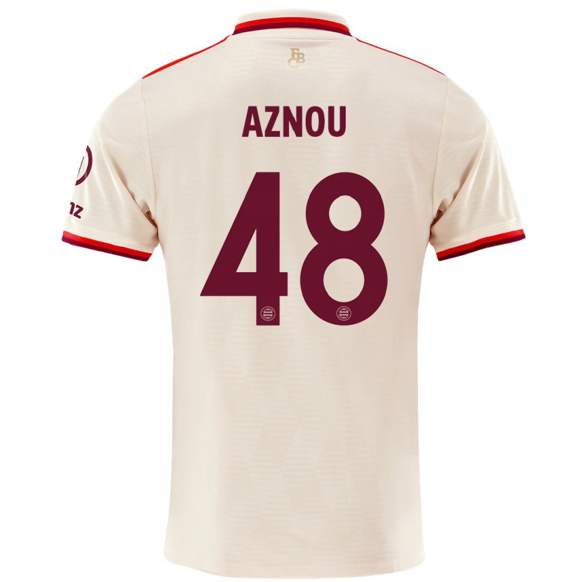 Danxen Kinder Adam Aznou #48 Leinen Ausweichtrikot Trikot 2024/25 T-Shirt Schweiz