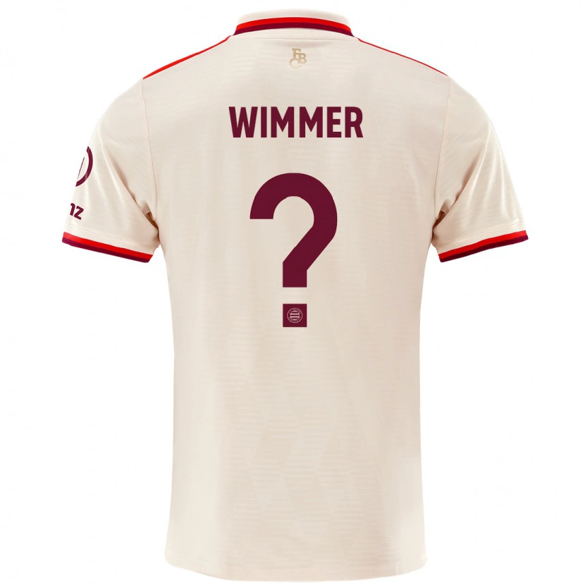 Danxen Kinder Benedikt Wimmer #0 Leinen Ausweichtrikot Trikot 2024/25 T-Shirt Schweiz