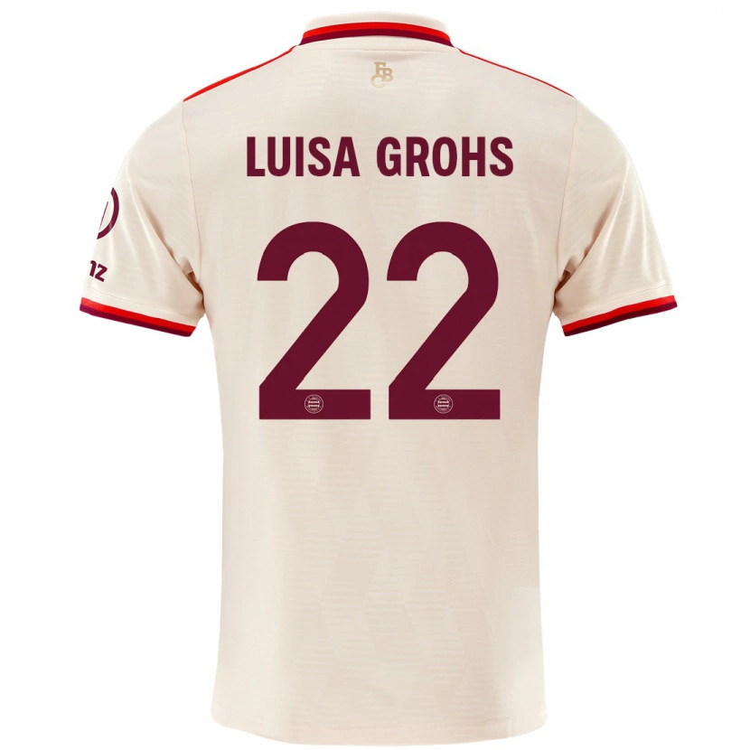 Danxen Kinder Maria Luisa Grohs #22 Leinen Ausweichtrikot Trikot 2024/25 T-Shirt Schweiz